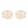 Ginette NY Boucles D'oreilles Lotus Or Rose
