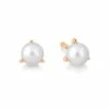 Ginette NY Boucles D'oreilles Maria Or Rose Perle