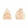 Ginette NY Boucles D'oreilles Palms Or Rose