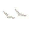 Ginette NY Boucles D'oreilles Wise Or Rose Diamants