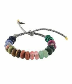 MON PRECIEUX GEM Bracelet DIY Cordon Lurex Gris