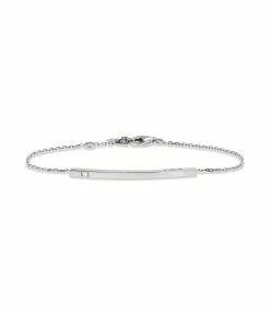 NAVA JOAILLERIE Bracelet Hash One Diamant Or Blanc