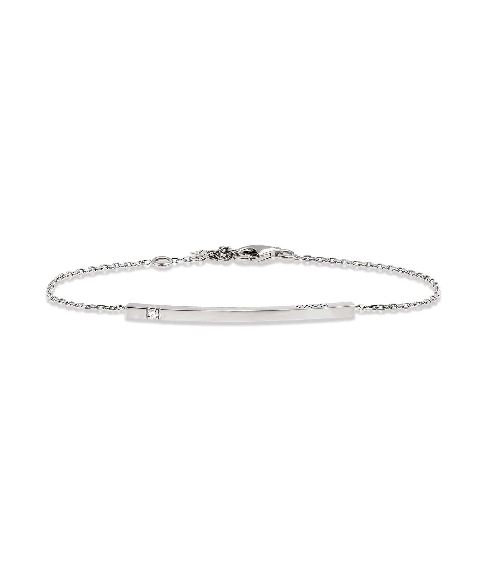 NAVA JOAILLERIE Bracelet Hash One Diamant Or Blanc 1 NAVA JOAILLERIE Bracelet Hash One Diamant Or Blanc