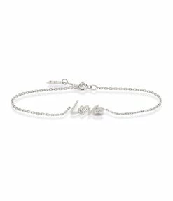 NAVA JOAILLERIE Bracelet Love O Diamants Or Blanc