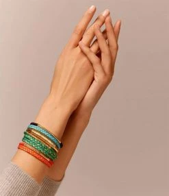 Aurélie Bidermann Jonc Soho Rouge Vermillon -COLLIERS Shop bracelet soho 2