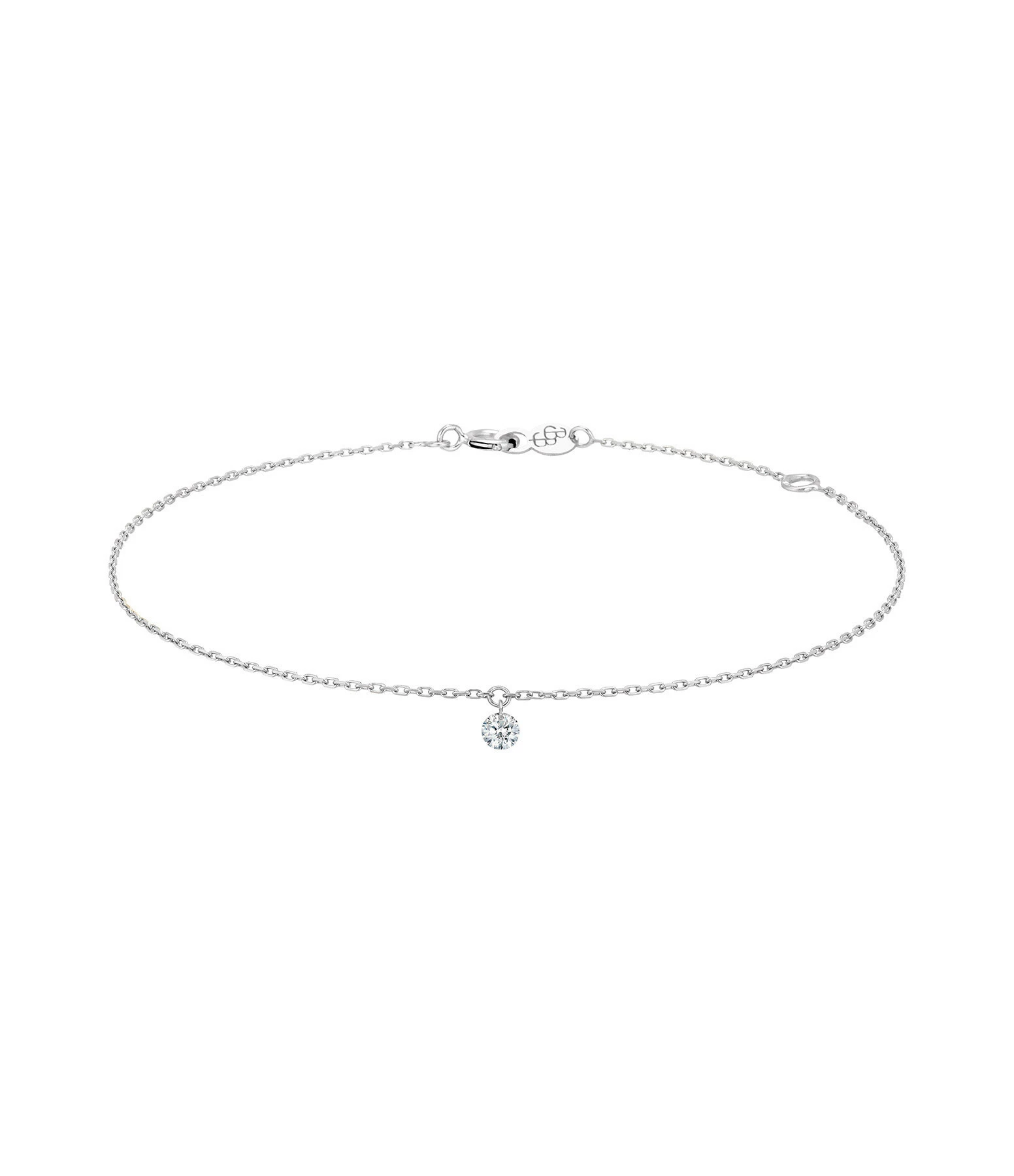 LA BRUNE & LA BLONDE Bracelet 360° Diamant Brillant 0,07 Or Blanc 1 LA BRUNE & LA BLONDE Bracelet 360° Diamant Brillant 0,07 Or Blanc