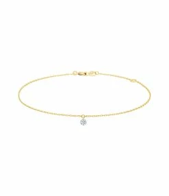 LA BRUNE & LA BLONDE Bracelet 360° Diamant Brillant 0,07 Or Jaune