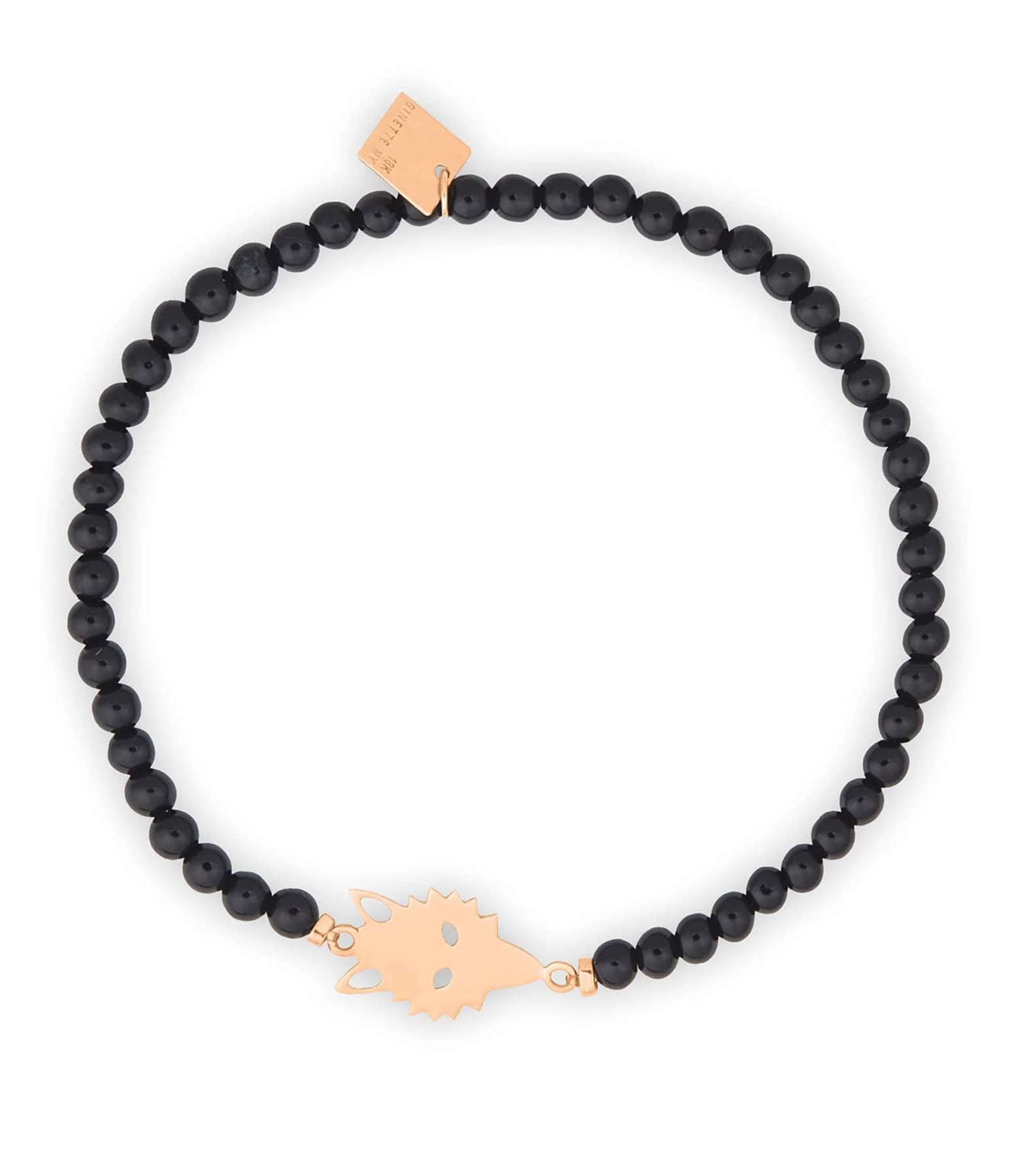 Ginette NY Bracelet Wolf Onyx Or Rose, Collection Twenty 1 Ginette NY Bracelet Wolf Onyx Or Rose, Collection Twenty