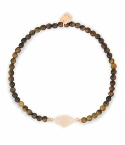 Ginette NY Bracelet Ajna Œil De Tigre Or Rose, Collection Twenty