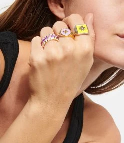 CABIROL Bague Aimée Vermeil Violet 5 CABIROL Bague Aimée Vermeil Violet -COLLIERS Shop cabir look20221026 286 2