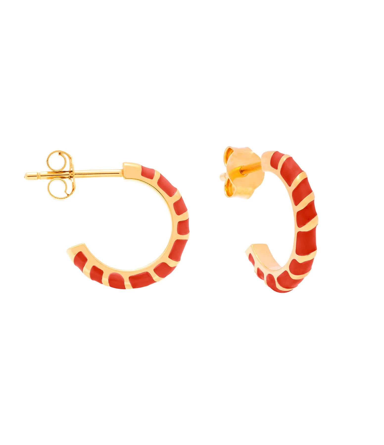 CABIROL Créoles Aimée Vermeil Rouge Impérial 1 CABIROL Créoles Aimée Vermeil Rouge Impérial