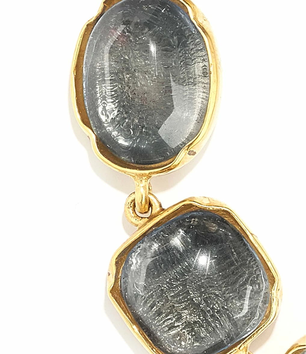 GOOSSENS PARIS Bracelet Cabochon Cristal De Roche Bleu Montana 2 GOOSSENS PARIS Bracelet Cabochon Cristal De Roche Bleu Montana – Image 2