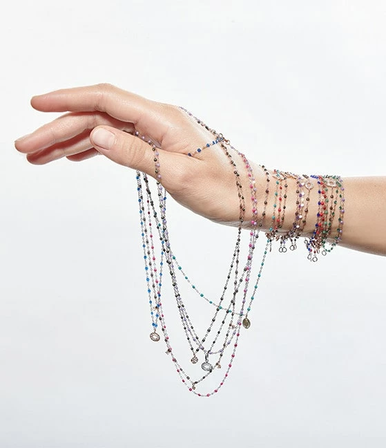 GIGI CLOZEAU Bracelet Résine Cœur Suprême Diamants Or Jaune 9 GIGI CLOZEAU Bracelet Résine Cœur Suprême Diamants Or Jaune – Image 9