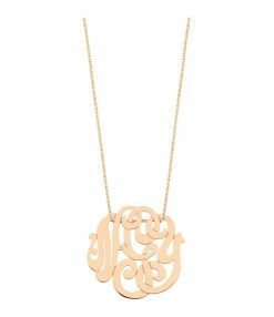 Ginette NY Collier Monogramme NGY Baby Or Rose