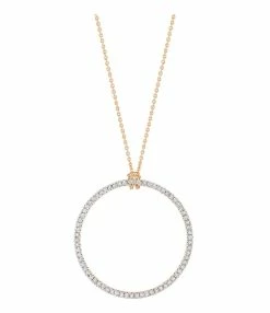 Ginette NY Collier Circles Baby Or Rose Diamants