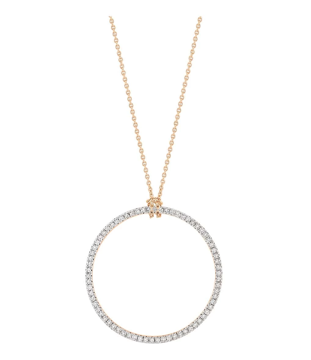 Ginette NY Collier Circles Baby Or Rose Diamants 1 Ginette NY Collier Circles Baby Or Rose Diamants