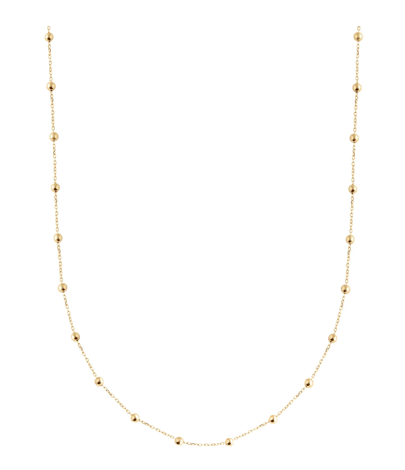 CHARLET Chaîne Massilia Boule Or Jaune, 40 Cm 1 CHARLET Chaîne Massilia Boule Or Jaune, 40 Cm