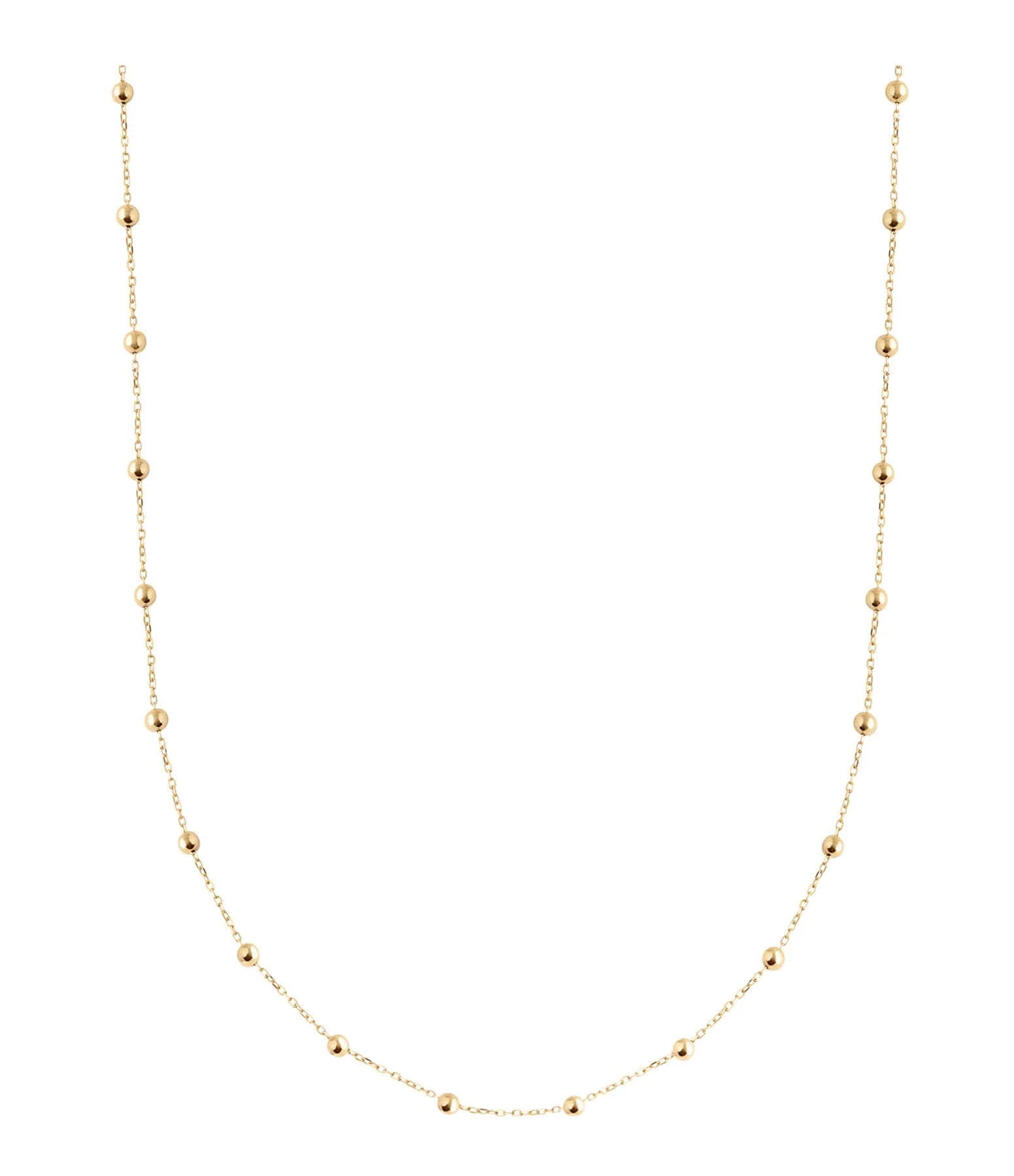CHARLET Chaîne Massilia Boule Or Jaune, 45 Cm 1 CHARLET Chaîne Massilia Boule Or Jaune, 45 Cm