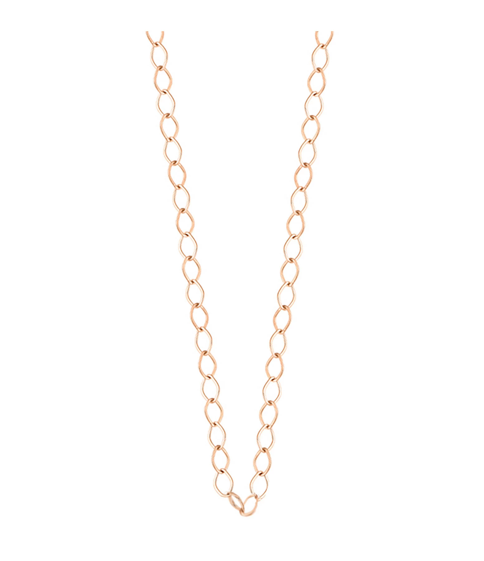 Ginette NY Chaîne Maille Fusion Or Rose, 70 Cm 1 Ginette NY Chaîne Maille Fusion Or Rose, 70 Cm