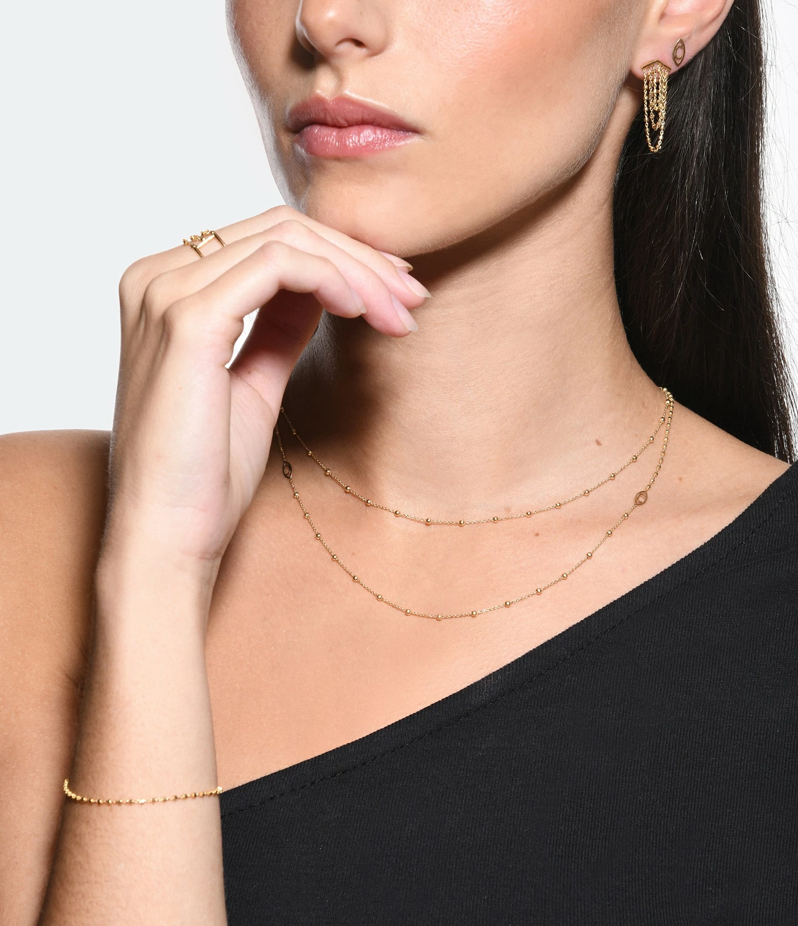 CHARLET Chaîne Massilia Boule Or Jaune, 40 Cm 2 CHARLET Chaîne Massilia Boule Or Jaune, 40 Cm – Image 2