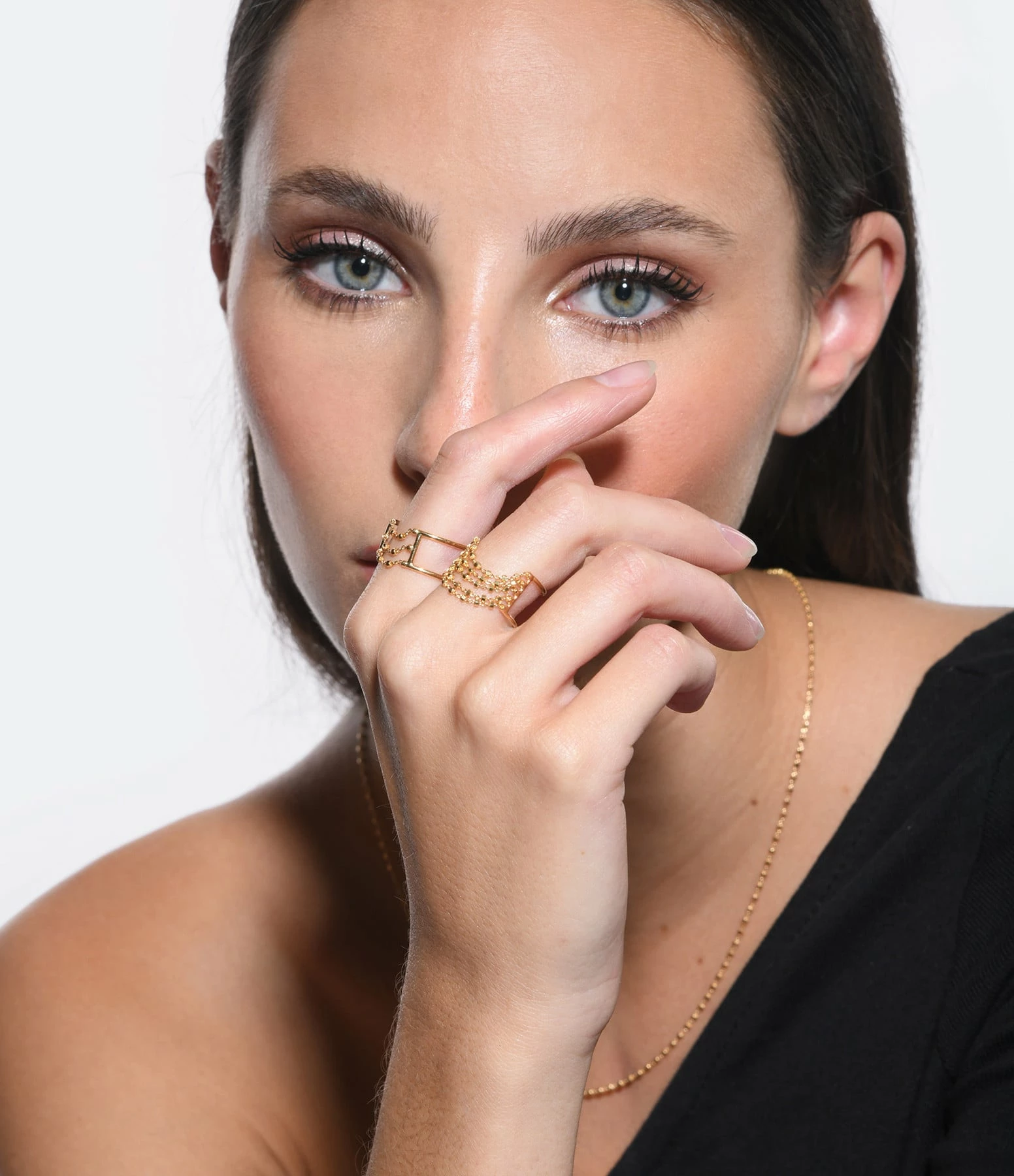 CHARLET Bague Diamantée 3 Chaînes Or Jaune 3 CHARLET Bague Diamantée 3 Chaînes Or Jaune – Image 3