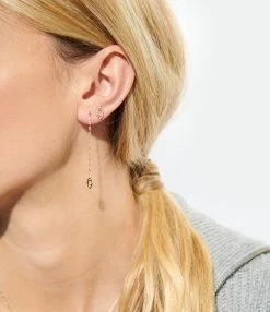 CHARLET Boucle D'oreille Iris Forçat Or Jaune (vendue à L'unité) 5 CHARLET Boucle D'oreille Iris Forçat Or Jaune (vendue à L'unité) -COLLIERS Shop charl look20230119 214