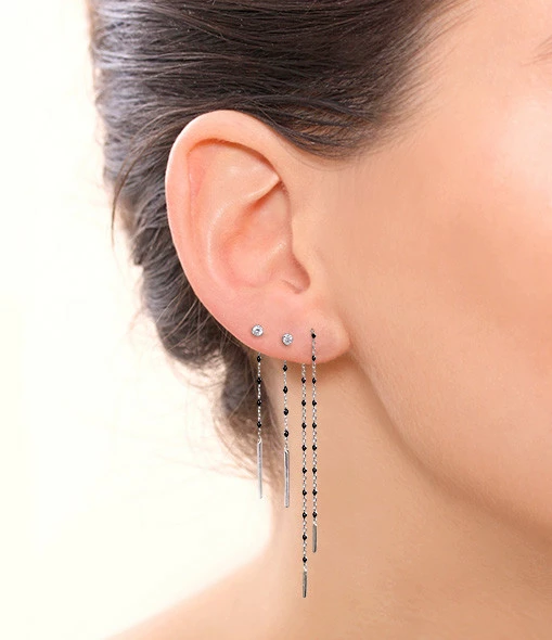 GIGI CLOZEAU Boucles D'oreilles Mini Perles Résine Or 7 GIGI CLOZEAU Boucles D'oreilles Mini Perles Résine Or – Image 7