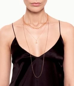 GIGI CLOZEAU Sautoir Perles Résine Or, 86 Cm -COLLIERS Shop clozb look20200617 7