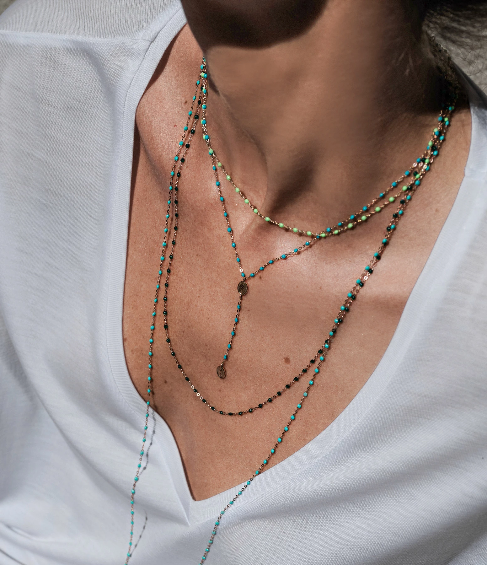 GIGI CLOZEAU Collier Chapelet Croix Or Diamants 8 GIGI CLOZEAU Collier Chapelet Croix Or Diamants – Image 8