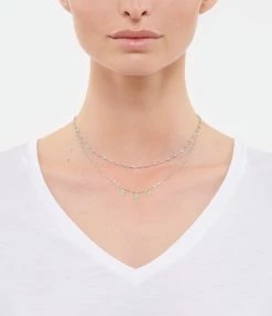 GIGI CLOZEAU Collier Mini Perles Résine 3 Lucky Cachemire Or Jaune -COLLIERS Shop clozb look20210402 177 1