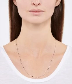 GIGI CLOZEAU Collier 5 Diamants Mini Perles Résine Or -COLLIERS Shop clozb look20211109 181