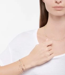 GIGI CLOZEAU Bracelet Gigi Suprême 4 Diamants Or Jaune 11 GIGI CLOZEAU Bracelet Gigi Suprême 4 Diamants Or Jaune -COLLIERS Shop clozb look20211109 186 2