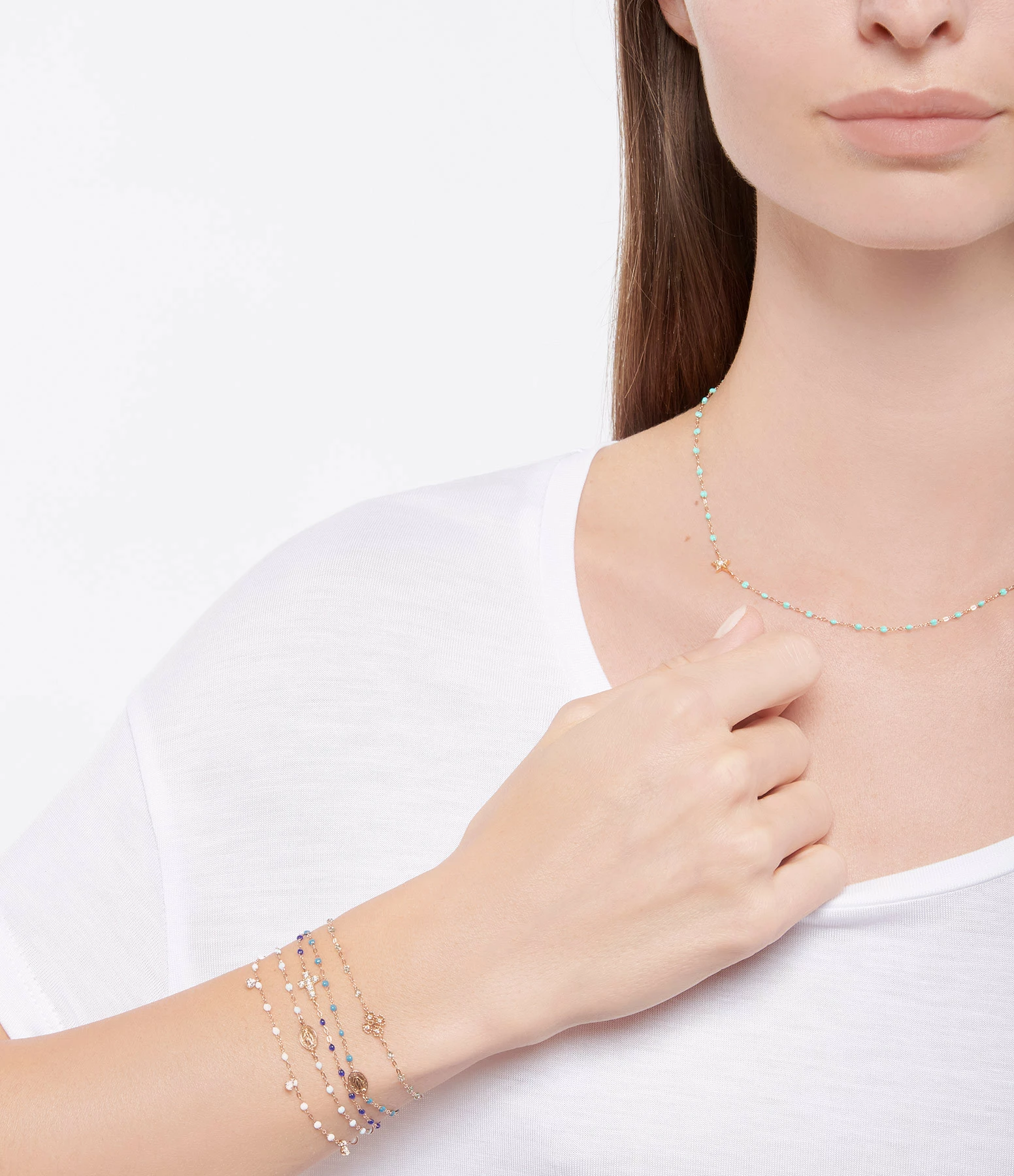 GIGI CLOZEAU Bracelet Gigi Suprême 4 Diamants Or Jaune 6 GIGI CLOZEAU Bracelet Gigi Suprême 4 Diamants Or Jaune – Image 6