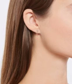 GIGI CLOZEAU Boucles D'oreilles Pendantes Suprême Diamant Or Jaune -COLLIERS Shop clozb look20211109 28