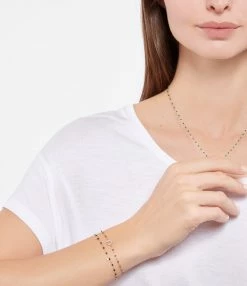 GIGI CLOZEAU Bracelet Gigi Suprême 4 Diamants Or Jaune 10 GIGI CLOZEAU Bracelet Gigi Suprême 4 Diamants Or Jaune -COLLIERS Shop clozb look20211109 65 1