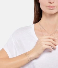 GIGI CLOZEAU Bracelet Résine Croix Diamants Or Blanc -COLLIERS Shop clozb look20211109 70 1