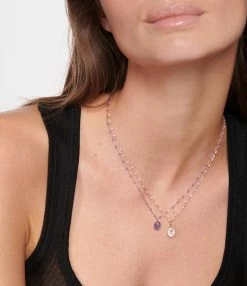 GIGI CLOZEAU Pendentif Rose Voyage Résine Or Blanc -COLLIERS Shop clozb look20221013 161 3