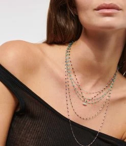 GIGI CLOZEAU Collier Perles Résine Or, 60 Cm -COLLIERS Shop clozb look20221026 131