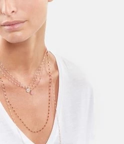 GIGI CLOZEAU Pendentif Résine Fleur Diamant Or Blanc -COLLIERS Shop clozb look20221116 102