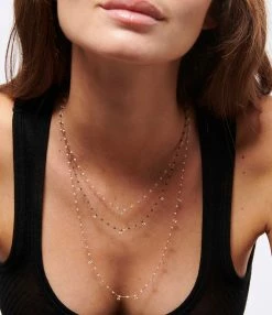 GIGI CLOZEAU Collier 1 Diamant Perles Résine Or Jaune 18 GIGI CLOZEAU Collier 1 Diamant Perles Résine Or Jaune -COLLIERS Shop clozb look20221116 376