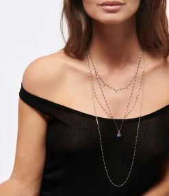 GIGI CLOZEAU Pendentif Résine Fleur Diamant Or Blanc -COLLIERS Shop clozb look20221116 425 3