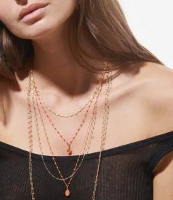 GIGI CLOZEAU Pendentif Médaille Madone Résine Or -COLLIERS Shop clozb look20221116 457