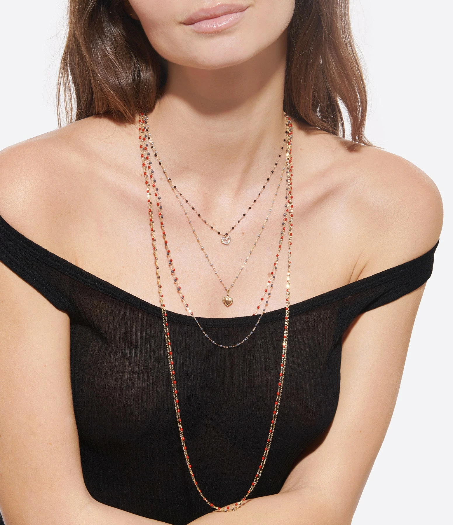 GIGI CLOZEAU Pendentif Lucky Cœur Or Rose 3 GIGI CLOZEAU Pendentif Lucky Cœur Or Rose – Image 3