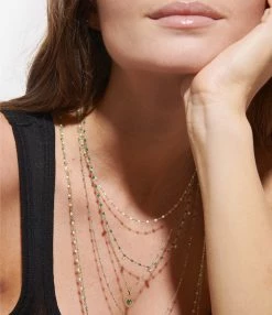 GIGI CLOZEAU Pendentif Cœur Dentelle Résine Or Blanc -COLLIERS Shop clozb look20221116 544 1