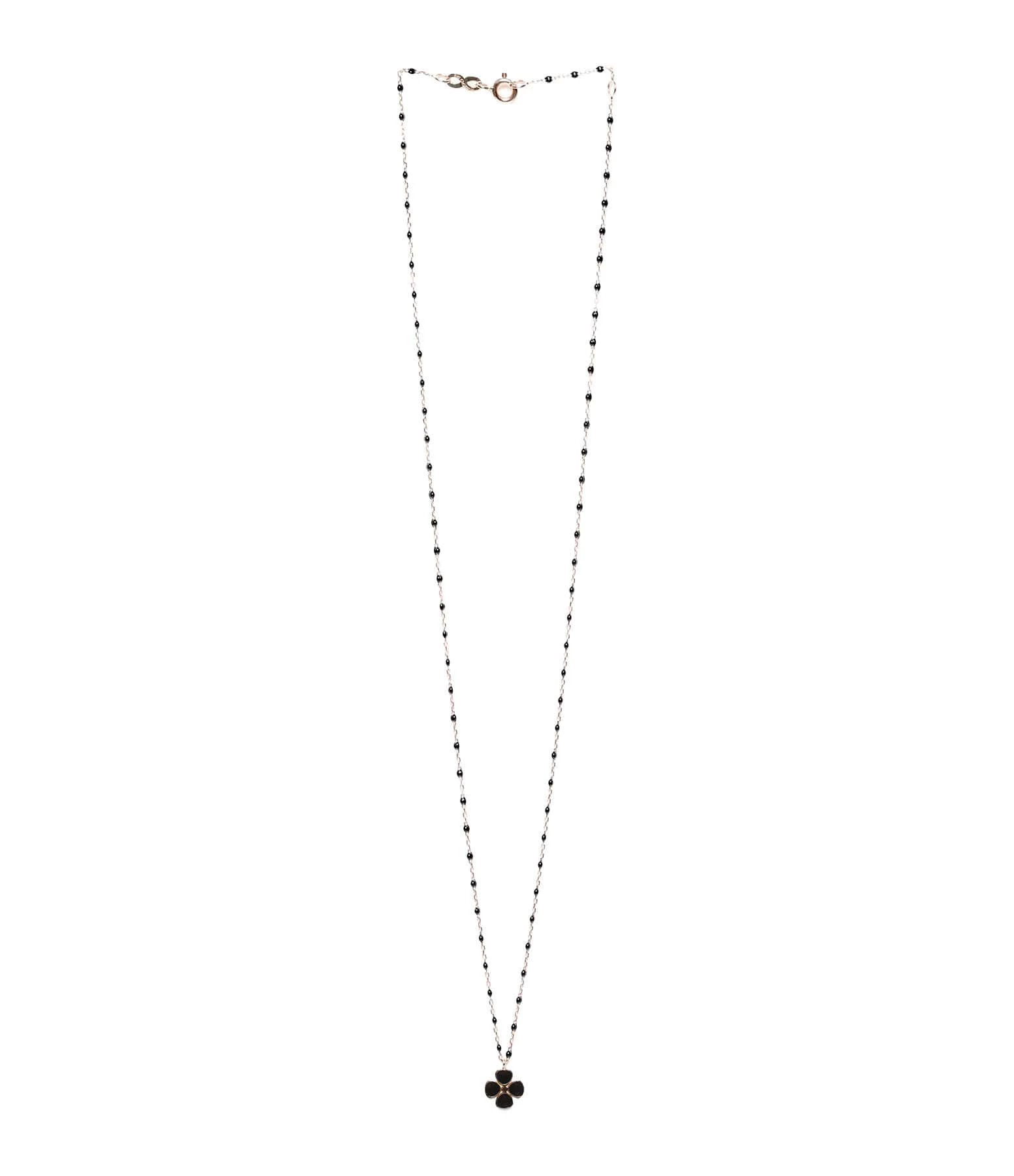 GIGI CLOZEAU Collier Trèfle Noir Résine Noir, Exclusivité Lulli 2 GIGI CLOZEAU Collier Trèfle Noir Résine Noir, Exclusivité Lulli – Image 2