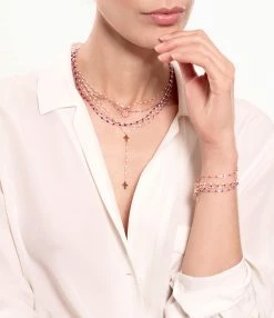 GIGI CLOZEAU Collier Chapelet Croix Perles Résine Or -COLLIERS Shop clozeau3 3