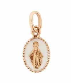 GIGI CLOZEAU Pendentif Médaille Madone Résine Or -COLLIERS Shop clz1