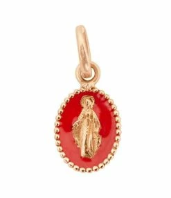 GIGI CLOZEAU Pendentif Médaille Madone Résine Or -COLLIERS Shop clz2