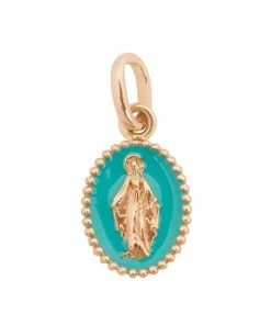 GIGI CLOZEAU Pendentif Médaille Madone Résine Or -COLLIERS Shop clz4