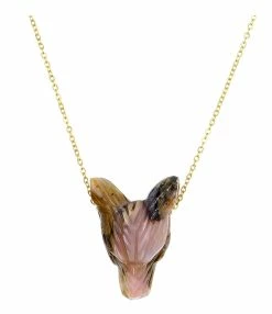 MON PRECIEUX GEM Collier Loup Opale Rose